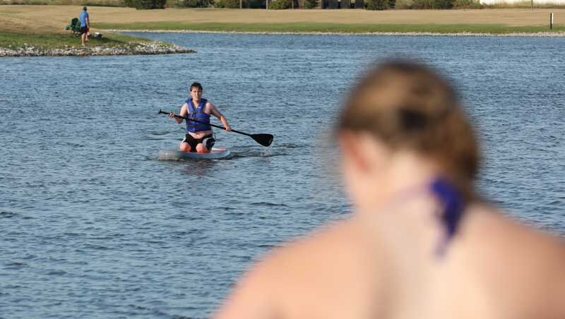 UNK paddleboarding